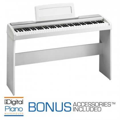 Korg SP170S Digital Piano & Stand - White