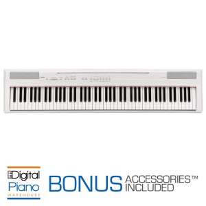 Yamaha P105 Digital Piano - White